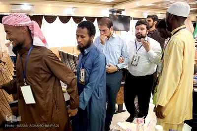 دیدار متسابقین روشندل مسابقات بین المللی قرآن با رییس سازمان بهزیستی