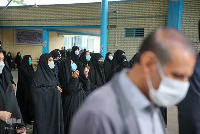مراسم تشییع حافظ قران مرحوم استاد پرویز رمضانی‎‎