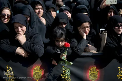 تشییع پیکرهای مطهر دو شهید گمنام دفاع مقدس در شهرک آسمان پایگاه یکم شکاری مهرآباد