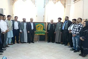 خادمان رضوی در مزارشریف/ زیارت پرچم امام رضا
