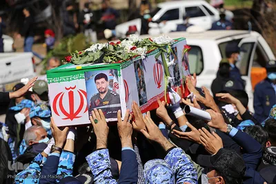 مراسم تشییع پیکر مطهر شهید سرهنگ دوم خلبان «صادق فلاحی» در شیراز‎‎