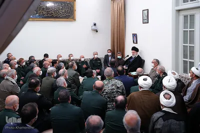 دیدار جمعی از فرماندهان ارشد نیروهای مسلح با رهبر معظم انقلاب