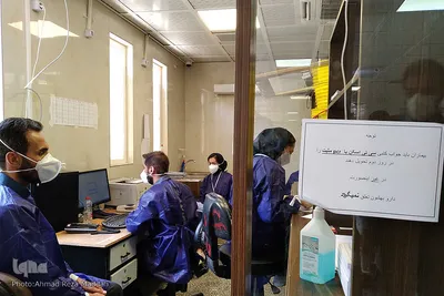 وضعیت بخش های ویژه بیماران کرونایی بیمارستان شهید فقیهی در روز تاسوعا - شیراز