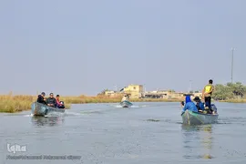 پیوند آب و آسمان در تالاب شادگان