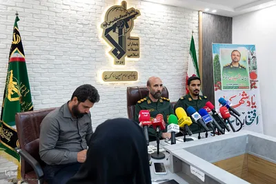 نشست خبری فرمانده سپاه کرج به مناسبت هفته دفاع مقدس‎