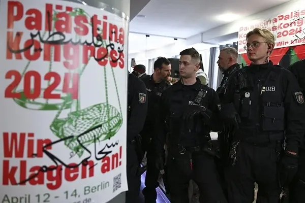 Berlin'de düzenlenen Filistin Kongresi polis tarafından sonlandırıldı