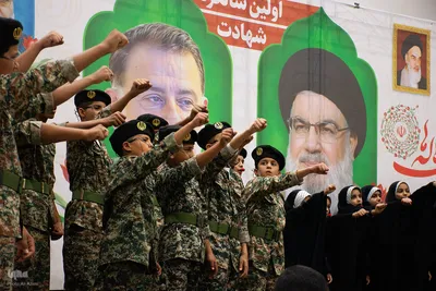 مراسم اولین سالگرد شهادت سید حسن نصرالله و سردار نیلفروشان در اصفهان