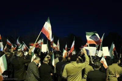 تجمع دانشجویان دانشگاه شیراز در حمایت از ایران مقتدر