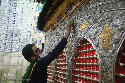 آیین غباررویی ضریح امامزاده موسی مبرقع