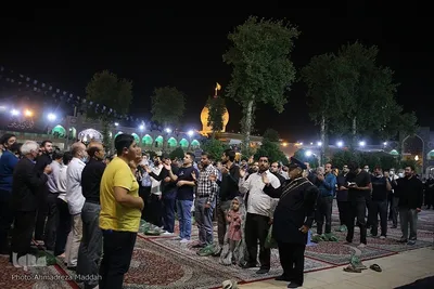 مراسم سوگواری شب شهادت امام جعفر صادق(ع) در حرم شاهچراغ‎‎
