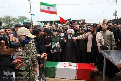 تشییع دریابان پاسدار شهید علیرضا تنگسیری در آبادان