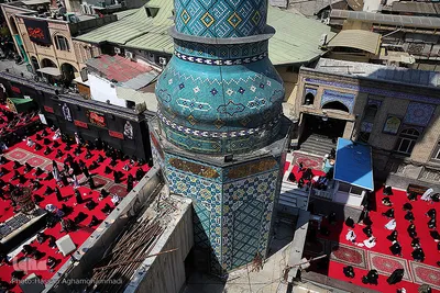 مراسم عزاداری ظهر عاشورای حسینی در آستان مقدس امامزاده صالح(ع) تهران