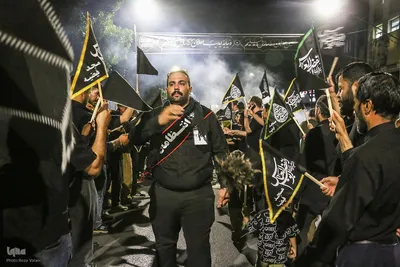 دسته عزاداری هیئت فاطمیون زنجان در شب عاشورا