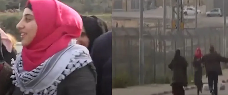 Həbs edilən 17 yaşlı fələstinli qız azadlığa çıxdı