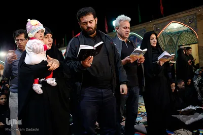 مراسم شب بیست‌ویکم ماه مبارک رمضان در قزوین