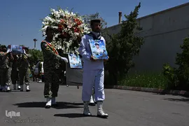 تشییع پیکر شهید سانحه کنارک در تبریز