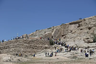 مسافران نوروزی مجموعه جهانی تخت‌ جمشید‎‎