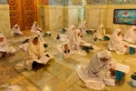 مراسم جزءخوانی قرآن در امامزاده نرمی دولت‌آباد