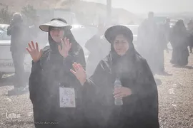 زائران پیاده حرم مطهر امام رضا (ع)