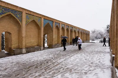 اصفهان در آغوش برف
