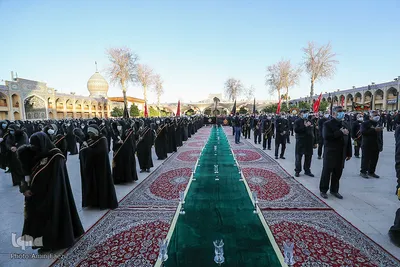 راهپیمایی و سوگواری "عاشقان باب الحوائج" در سومین حرم اهل بیت (ع)