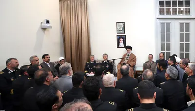 دیدار فرماندهان نیروی دریایی ارتش با فرمانده کل قوا 
