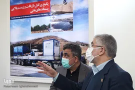 بازدید سردار سرتیپ پاسدار سید مهدی فرحی، جانشین وزیر دفاع و پشتیبانی نیروهای مسلح از نمایشگاه دستاوردها و توانمندی‌های جهاددانشگاهی