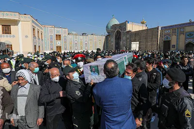 تشییع دو شهید نیروی انتظامی در شیراز