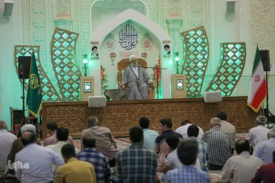 مراسم شب ولادت امام موسی کاظم(ع) در حرم مطهر