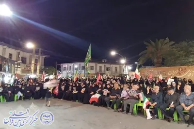 مردم بابلسر در یکصد و بیست‌وهشتمین اجتماع انقلابی با رهبر شهید وداع کردند