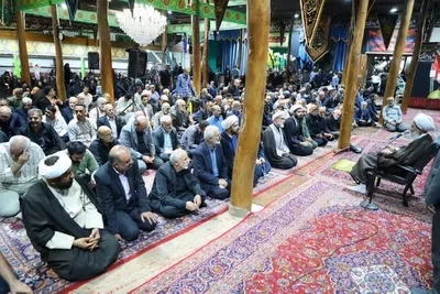 تجلیل از استاد سیدمحسن موسوی بلده در محفل قرآنی شهر بلده