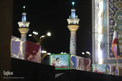 وداع با شهید «سیداسماعیل خطیب» در حرم رضوی