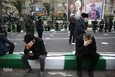 مراسم عزاداری سالرو شهادت حضرت زهرا(س) در میدان هفت تیر