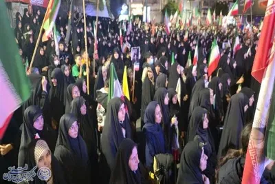 سی و پنجمین حضور مردم بابلسر‌ در میدان شهدا همگام با شهدا