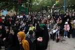 حضور خادمین و پرچم حرم مطهر امام رضا(ع) در اهر