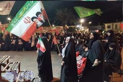 مردم بابلسر در یکصد و بیست‌وهشتمین اجتماع انقلابی با رهبر شهید وداع کردند