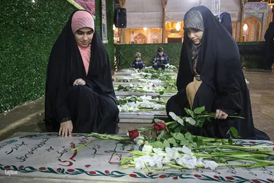 گلباران مزار شهدای حادثه تروریستی حرم حضرت شاهچراغ(ع)
