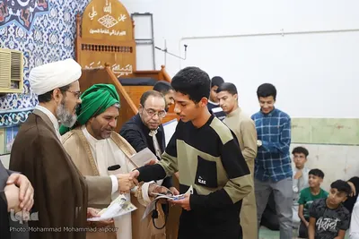 جزءخوانی قرآن در مسجد امام موسی کاظم(ع) کارون