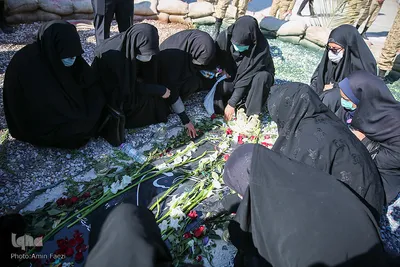 مراسم تشییع و خاکسپاری شهید گمنام در شیراز