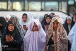 اقامه نماز عید فطر در محله منبع آب اهواز 
