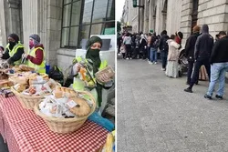 Müsəlmanlar İrlandiyada ac insanlara illərdir pulsuz yemək paylayırlar