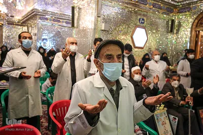 آیین گلاب شویی حرم مطهر شاهچراغ(ع)