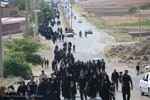 پیاده‌روی جاماندگان اربعین به سوی کربلای ایران