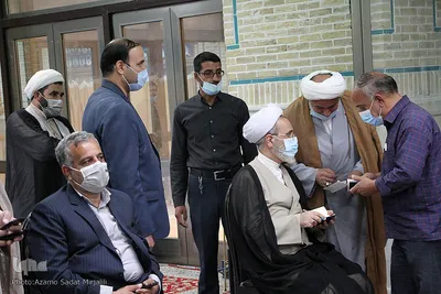 مراسم سالگرد ارتحال آیت الله محمد ابراهیم اعرافی امام جمعه فقید میبد‎‎