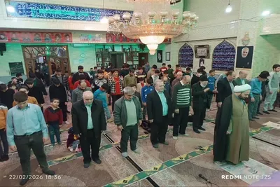 ترتیل‌خوانی قرآن در مسجد حسینی تبریز