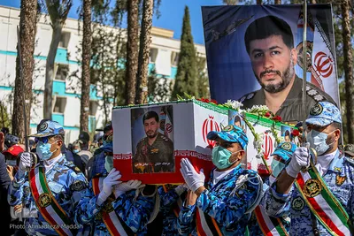 مراسم تشییع پیکر مطهر شهید سرهنگ دوم خلبان «صادق فلاحی» در شیراز‎‎