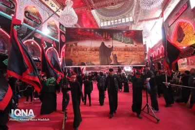 حضور دسته جات عزاداری در بین الحرمین 
در آستانه اربعین حسینی