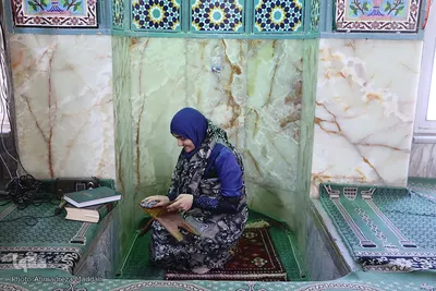 غبارروبی و عطرافشانی مسجد جامع سعدی شیراز‎‎
