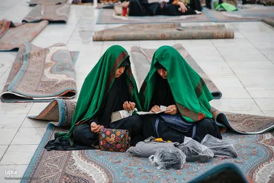 قرائت دعای عرفه در مسجد مقدس جمکران