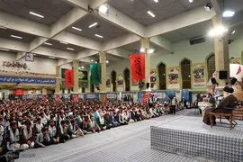 دیدار نوجوانان و جوانان عازم راهیان نور با مقام معظم رهبری